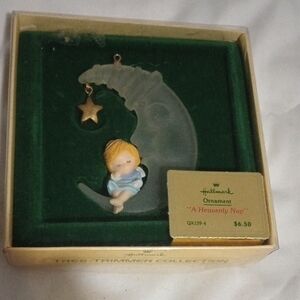Hallmark 'A Heavenly Nap' Ornament - Blue and Gold